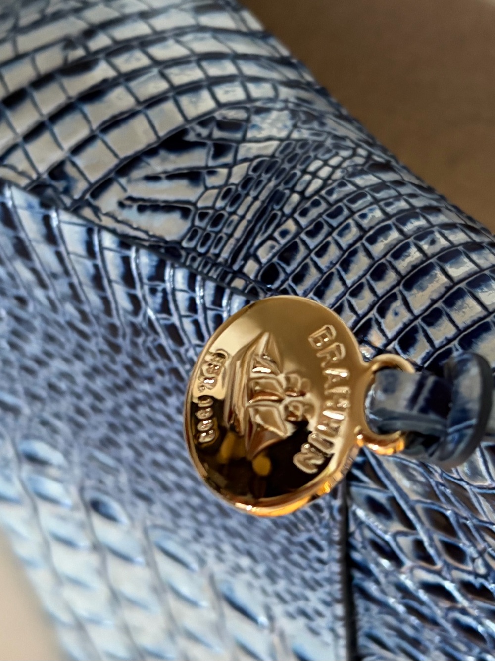 Brahmin Esme Shoulder Bag Coastal Blue Melbourne - Picture 5 of 8